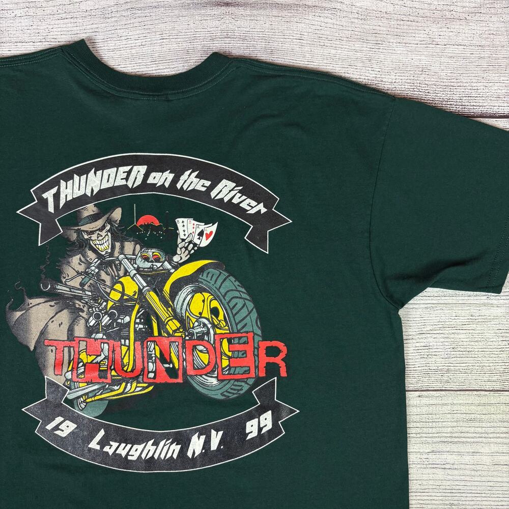 Vintage 1999 Thunder Motorcycle Rally Las Vegas, Nevada T-shirt